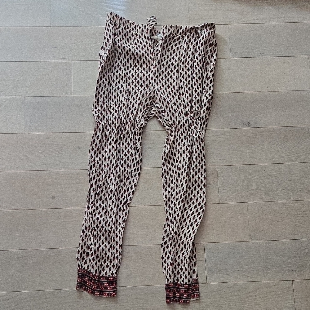 Maje Black and White Patterned Pants